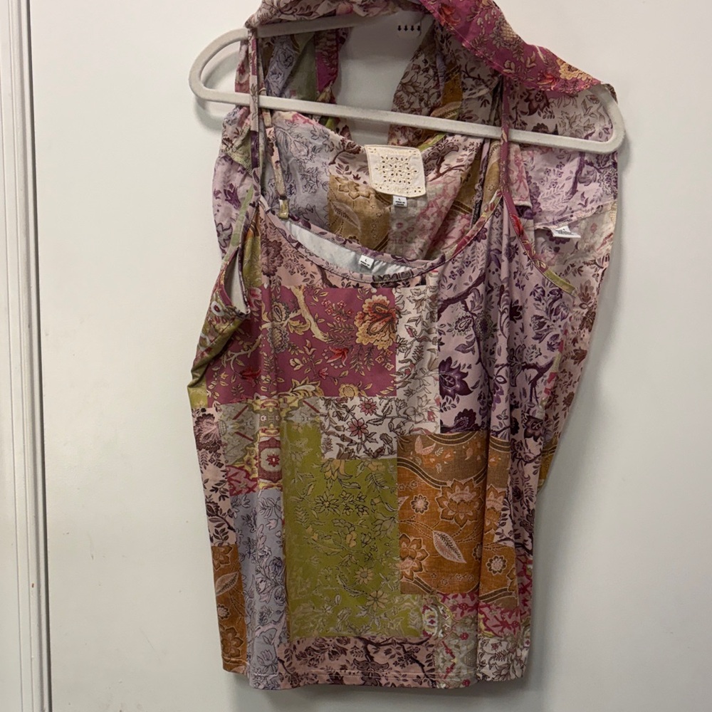 JOHNNY WAS MULTICOLOR PATCHWORK BLOUSE. - image 5